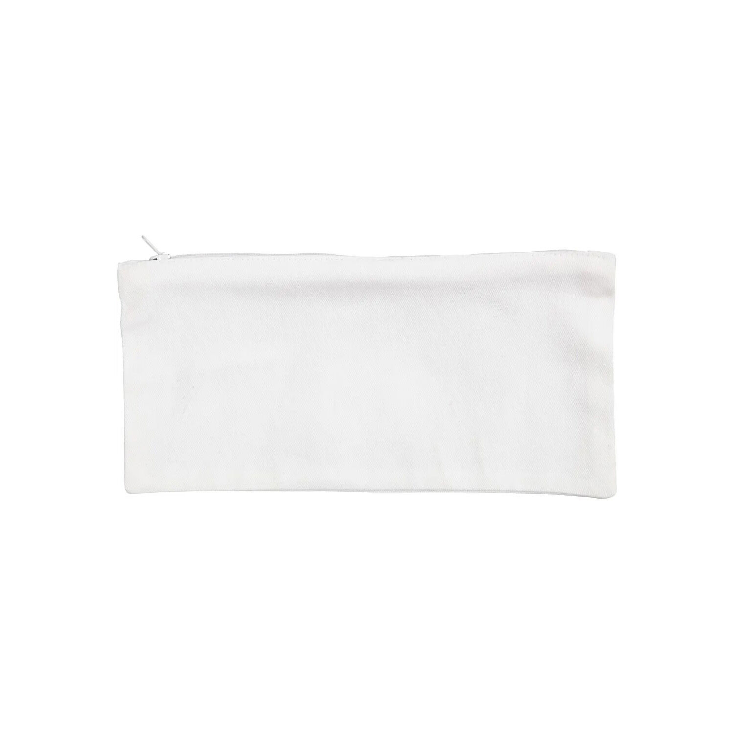 NEU Mäppchen mit Reißverschluss / Federmäppchen, 11x23 cm, Weiß