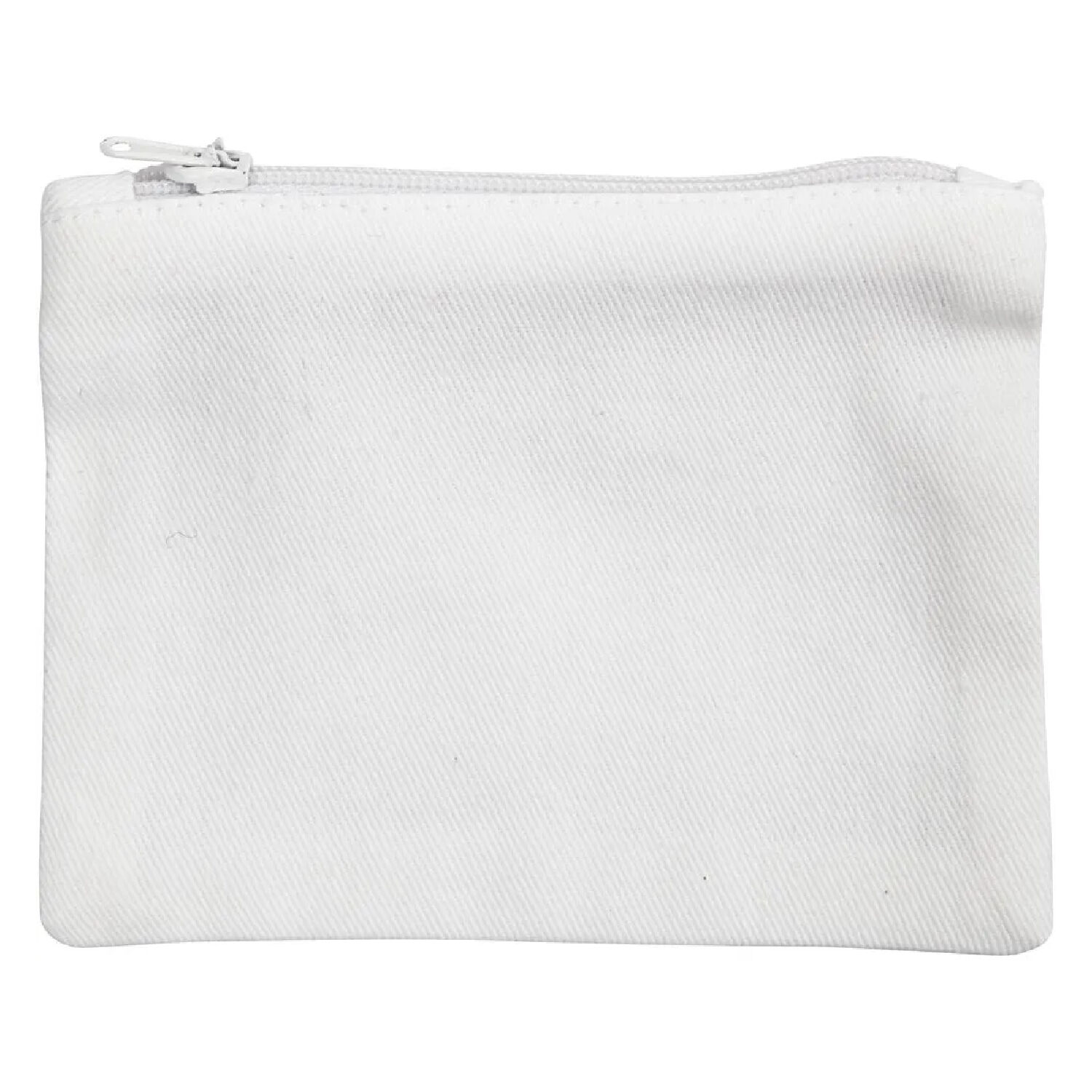 NEU Geldbrse / Tasche aus Baumwolle, Gre 9 x 12 cm, Wei