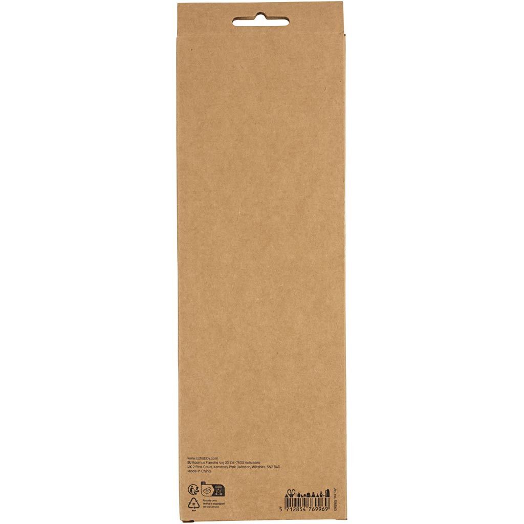 Pfeifenreiniger / Biegepl�sch / Chenilledraht, L�nge 30 cm, Dicke 6 mm, Natur, 25 St�ck Bild 4