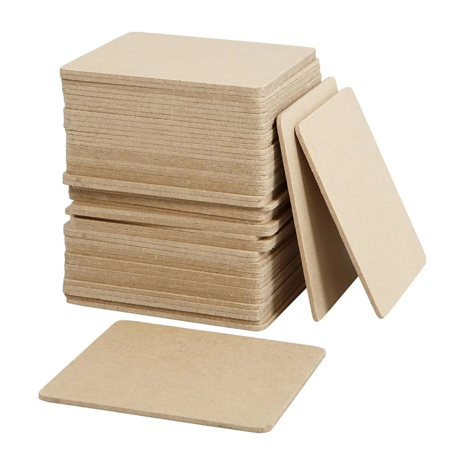 NEU Untersetzer / MDF-Kacheln, Gre: 10x10x0,3 cm, 50 Stck