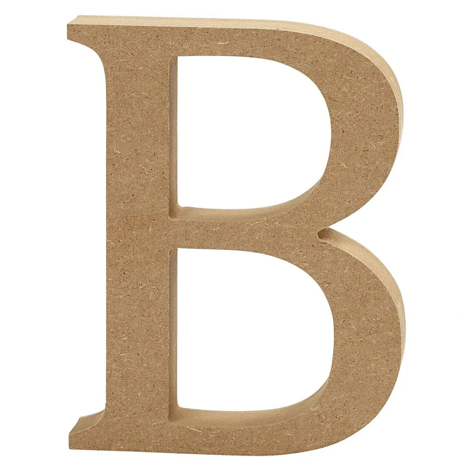 SALE MDF-Buchstabe, 8 cm, St�rke 1,5 cm, natur, B