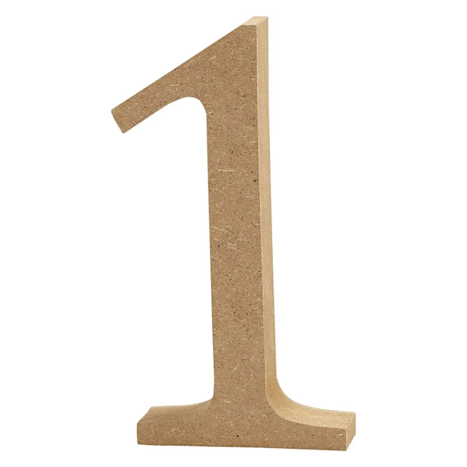 SALE MDF-Zahl, 8 cm, Strke 1,5 cm, natur, 1