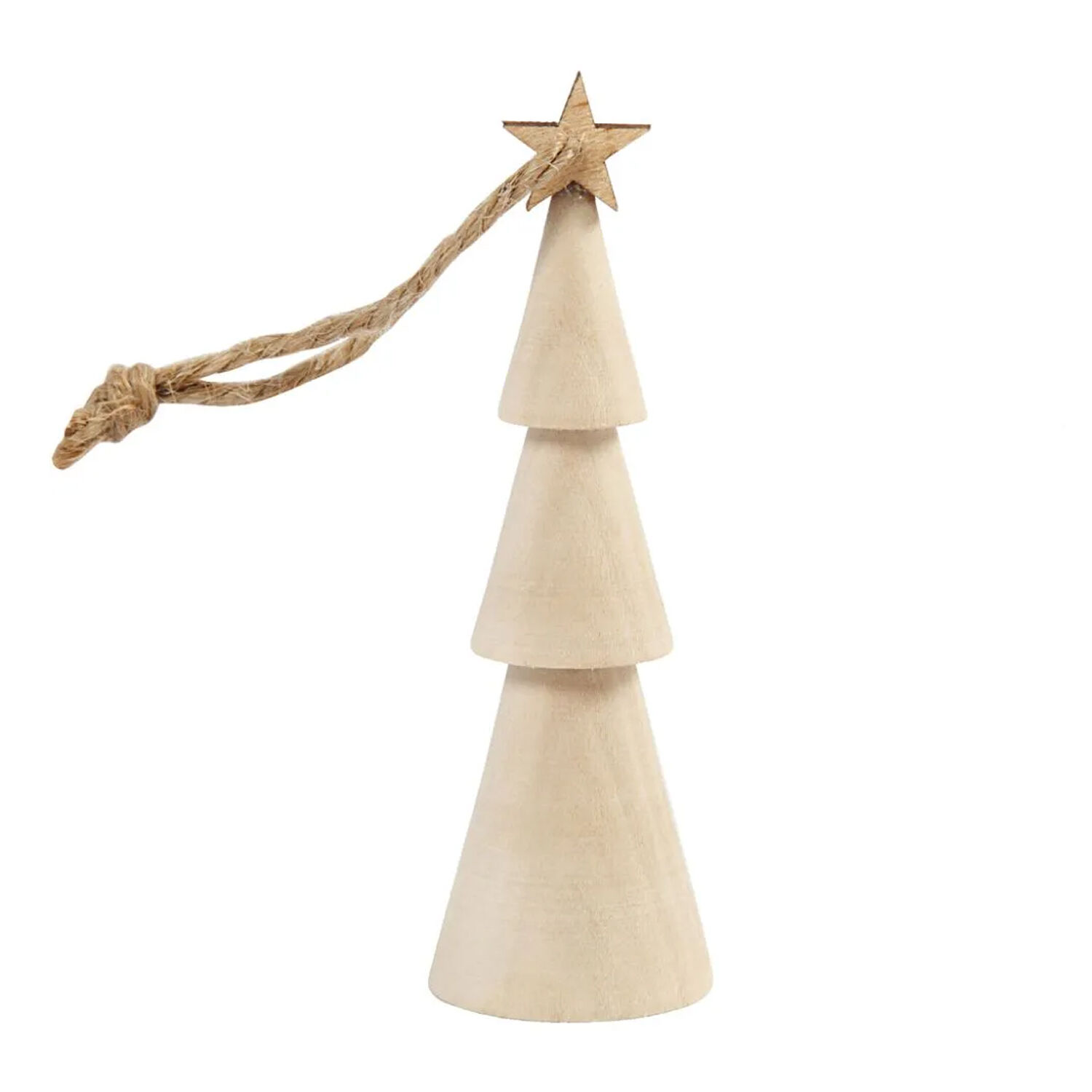 NEU Weihnachtsbaum Kegelform aus Holz, 9 cm