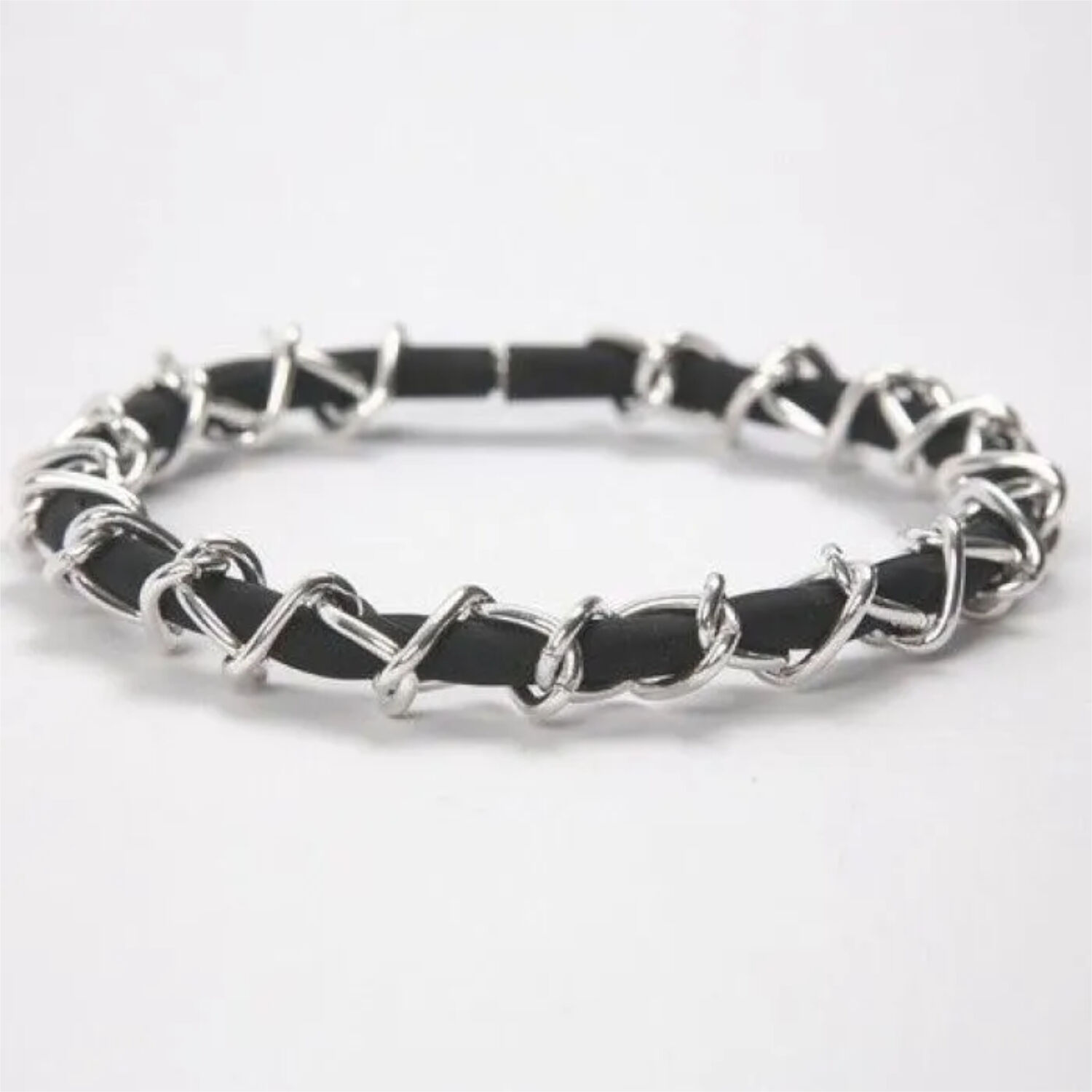 NEU Schmuckkette / Gliederkette, Metall silberfarben, 6 mm, 1 m Bild 3