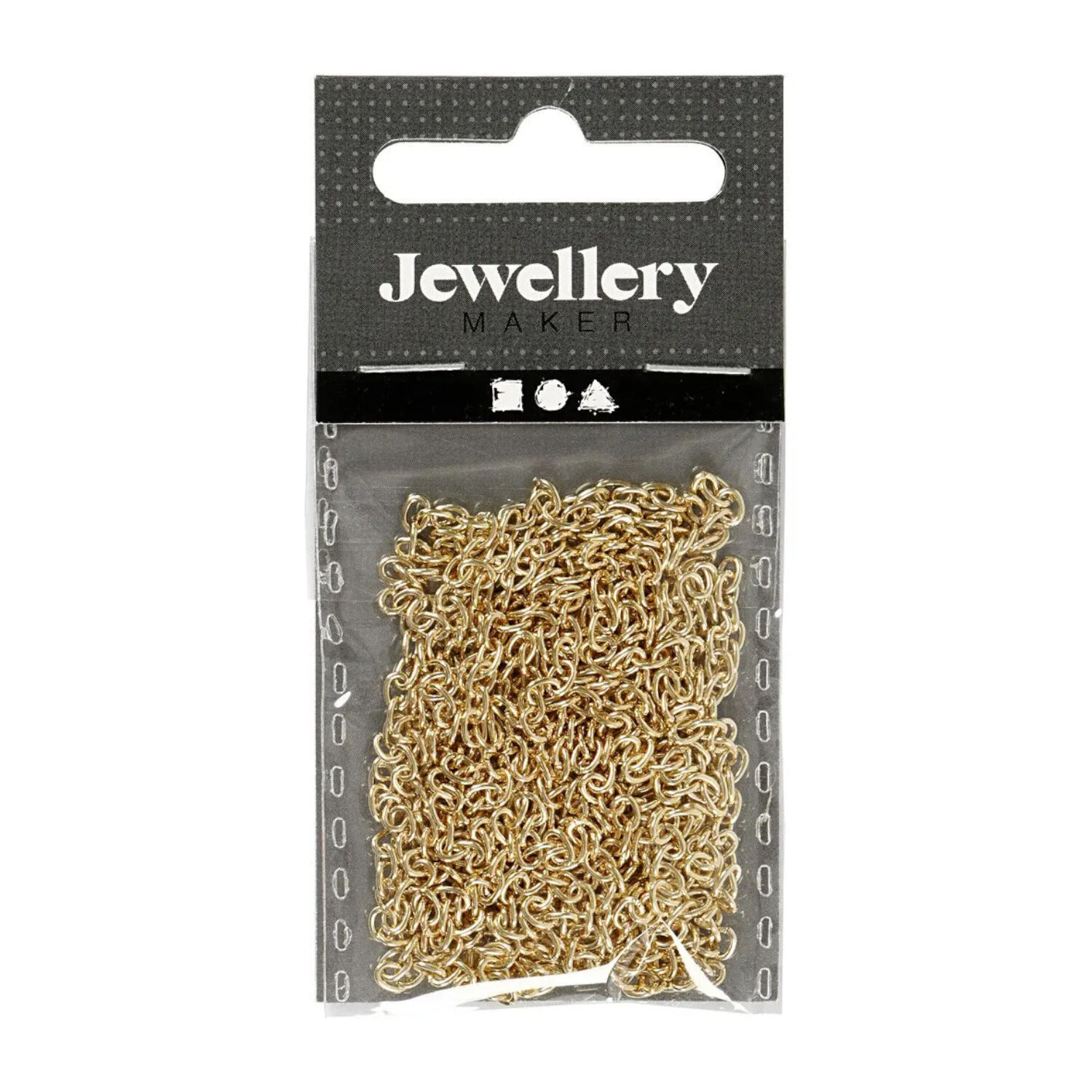 NEU Schmuckkette / Gliederkette, Metall goldfarben, 2 mm, 2 m Bild 2