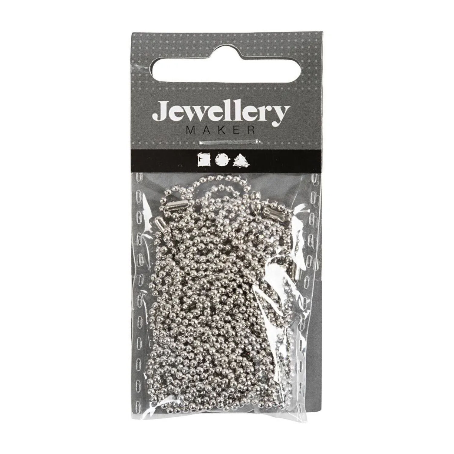 NEU Kugelkette mit 10 Verschlssen, silberfarben, 1,5 mm, 3 m Bild 3