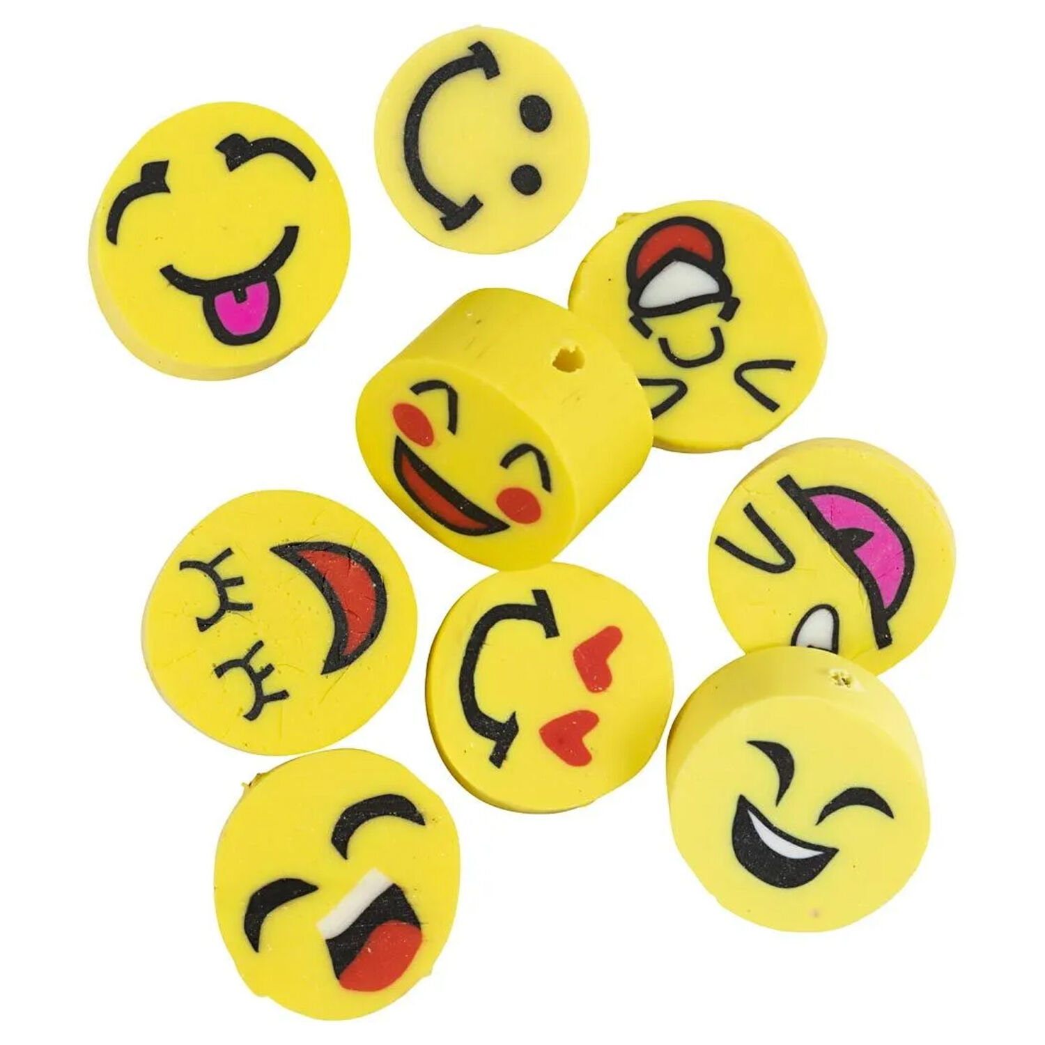 NEU Figurperlen, Smiley,  10 mm, Lochgre 1,5 mm, 60 Stk. Bild 2