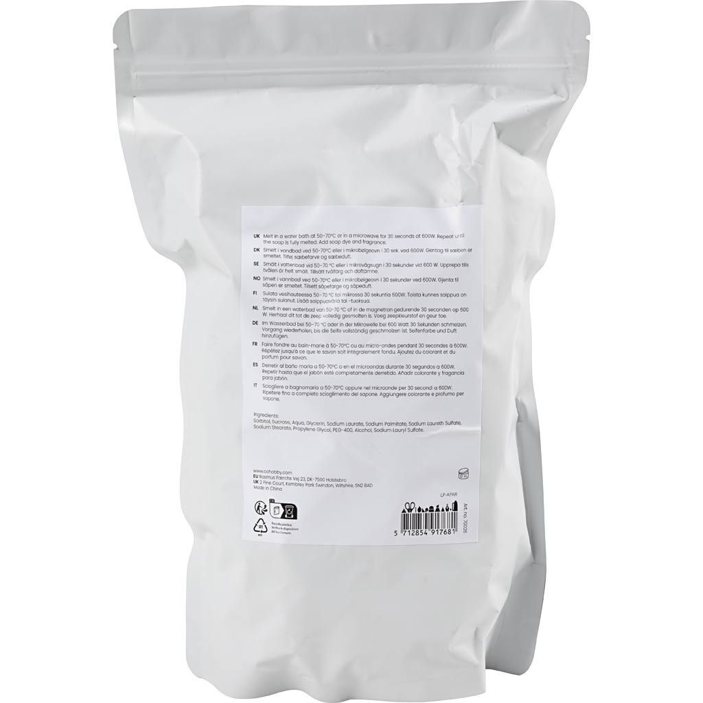Klare Seifenbasis, Granulat, 1000 g Bild 2