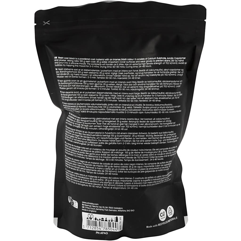 Kunstharz-Gie�masse, Schwarz, 800 g Bild 2