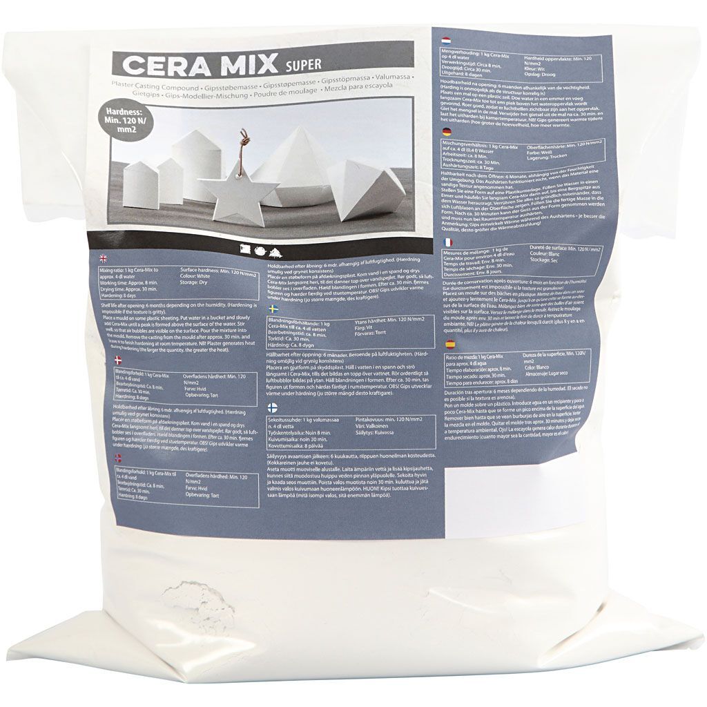Cera-Mix Gie�masse Super, Wei�, 5 kg