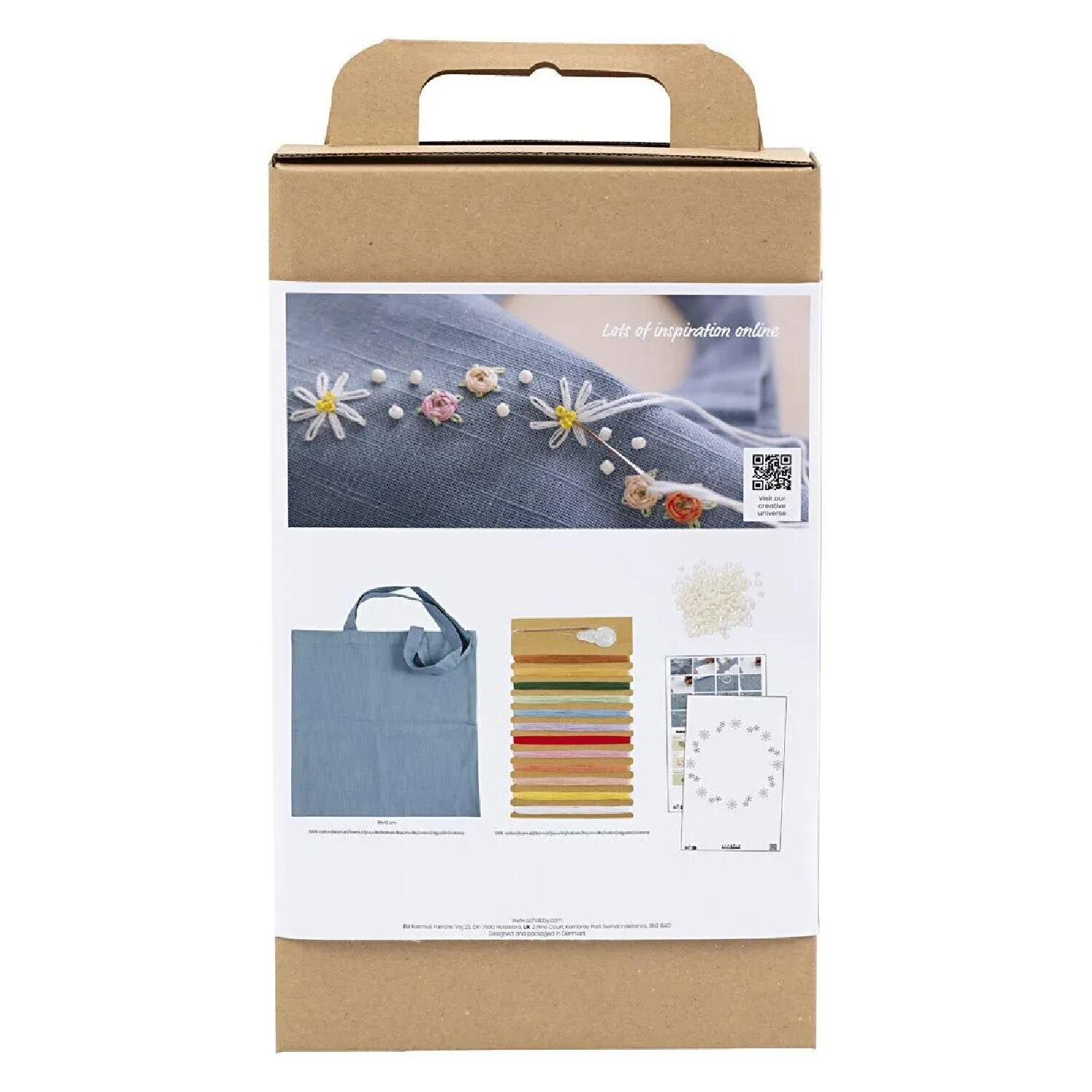 NEU Kreativ Set Sticken, mit Stofftasche Bild 2