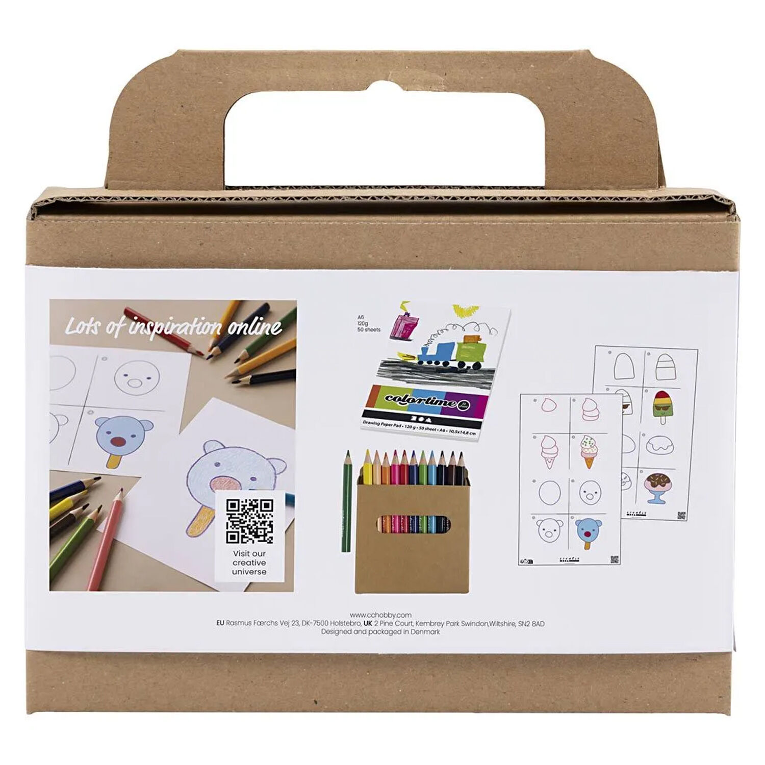 NEU Mini Bastelset Zeichnen, Süße Sachen - DIY Set - Bastelpackungen  Papiere & Co. Produkte 