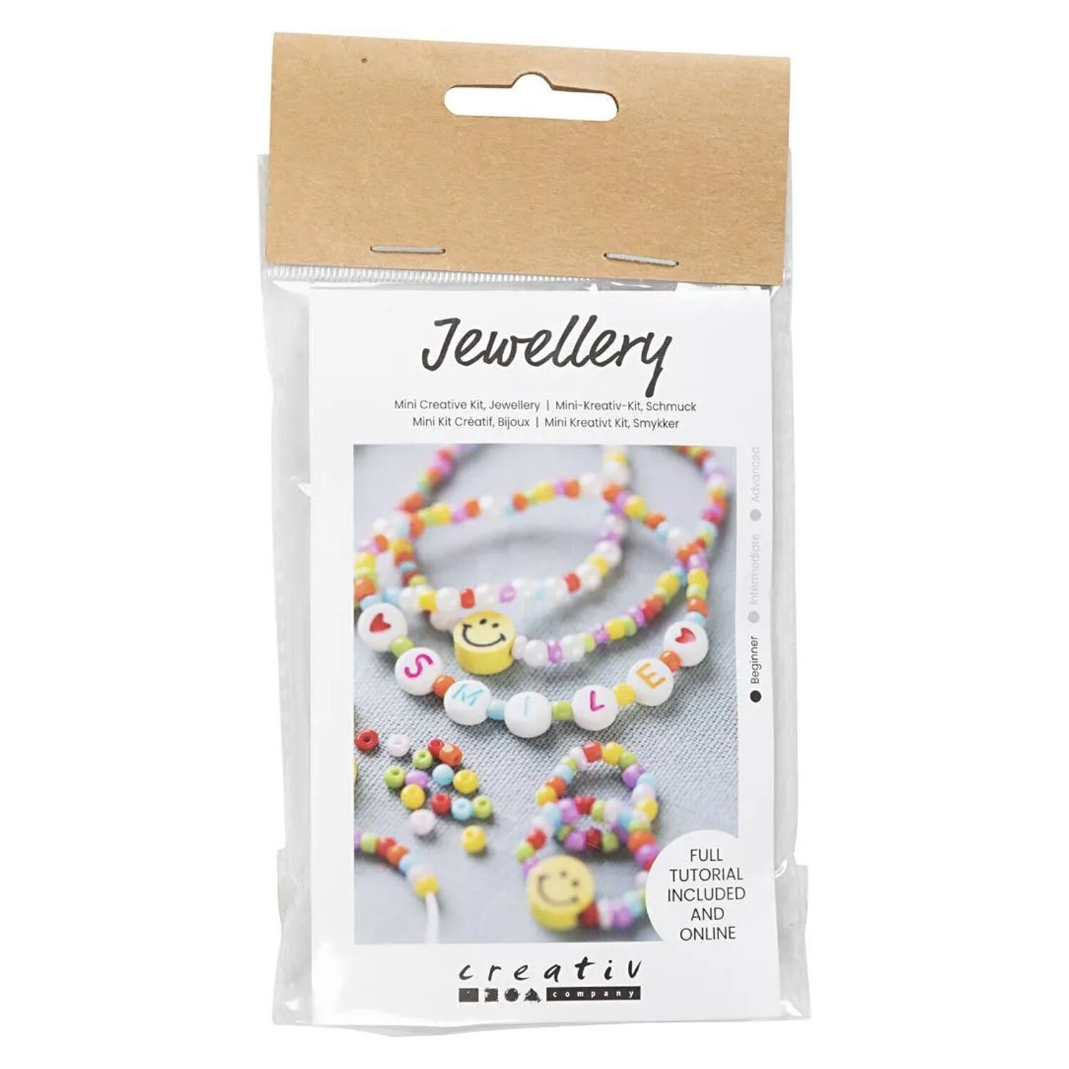 NEU Mini Bastelset Schmuck, Smiley - DIY Set