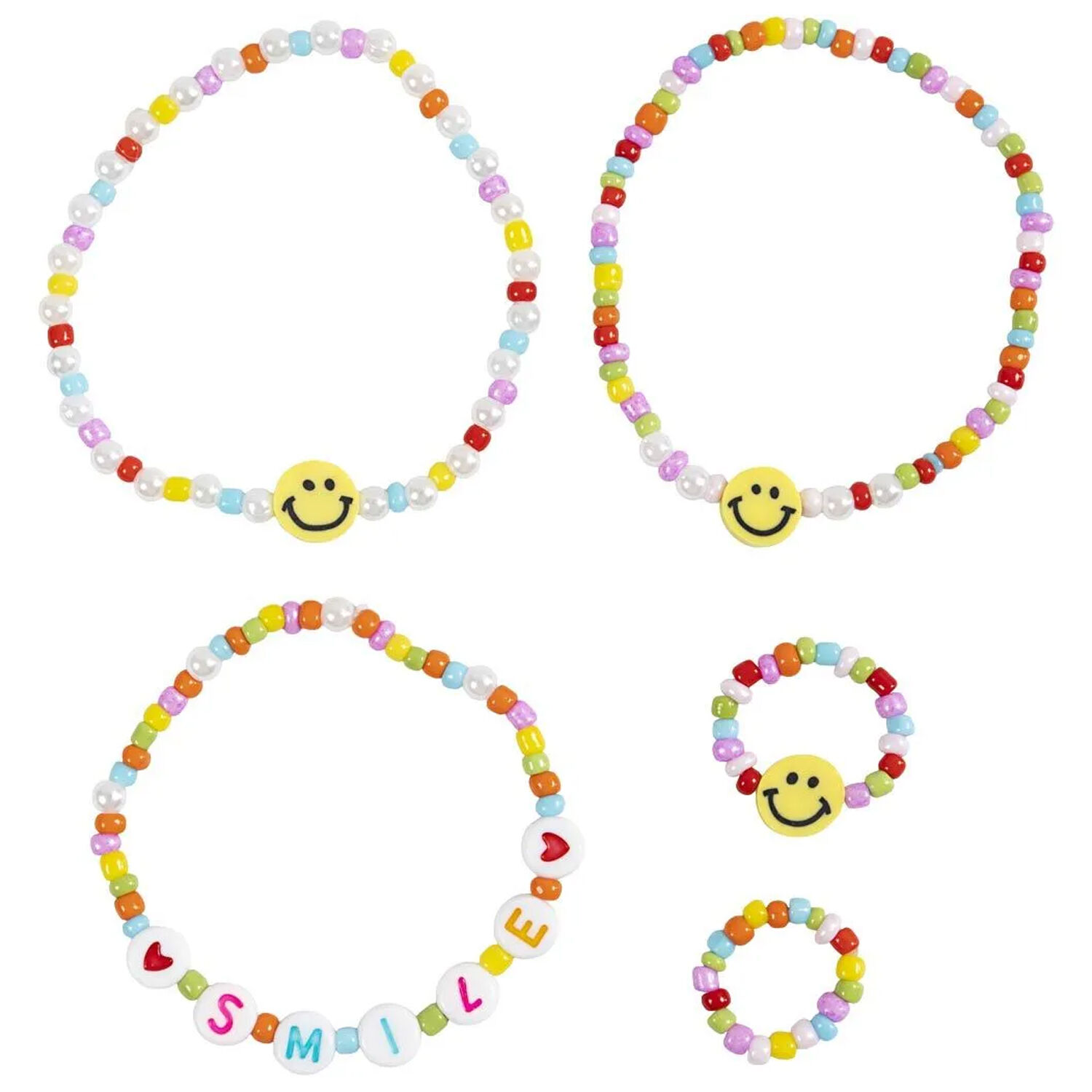 NEU Mini Bastelset Schmuck, Smiley - DIY Set Bild 4