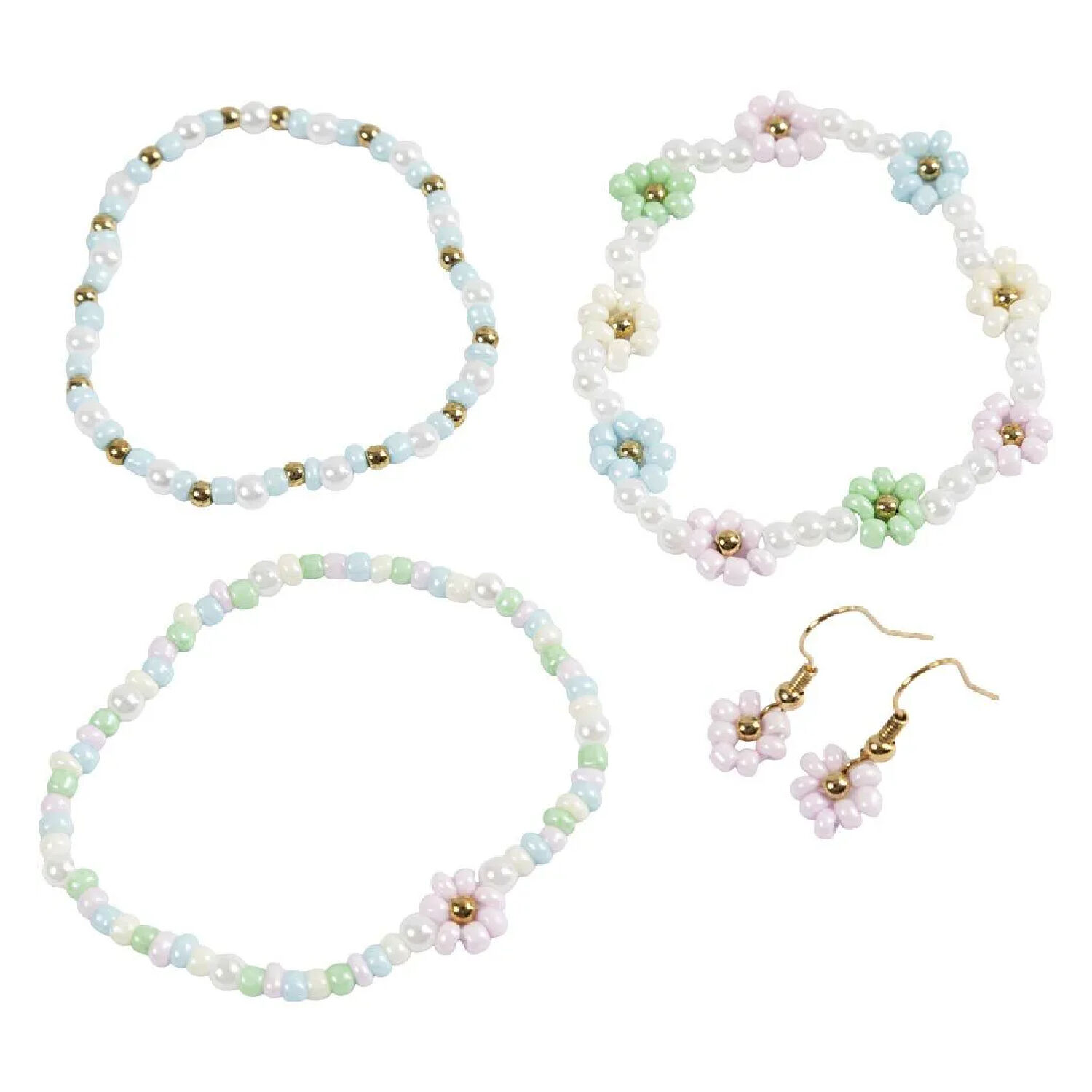NEU Mini Kreativ Set Schmuck, fr elastisches Armband, Ohrringe Bild 3