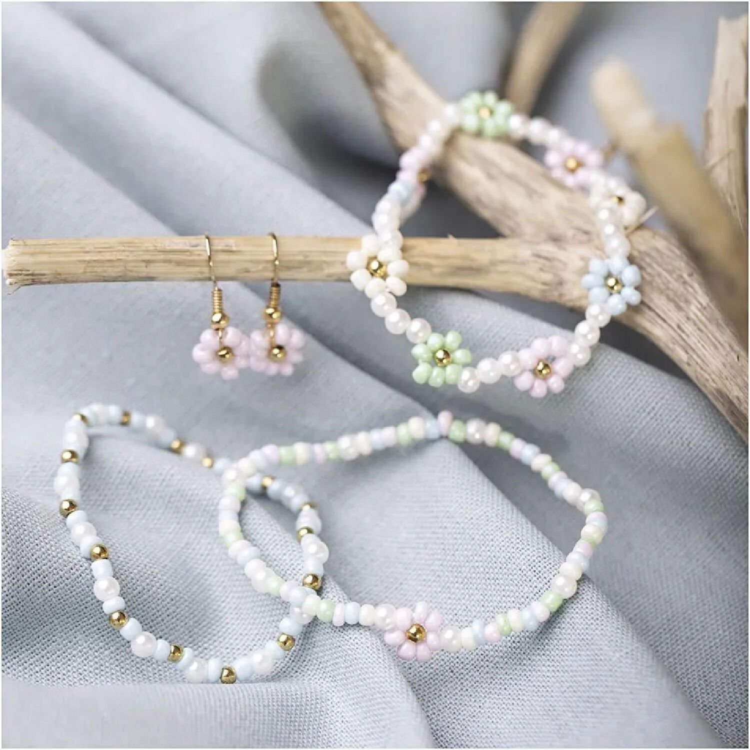 NEU Mini Kreativ Set Schmuck, fr elastisches Armband, Ohrringe Bild 4