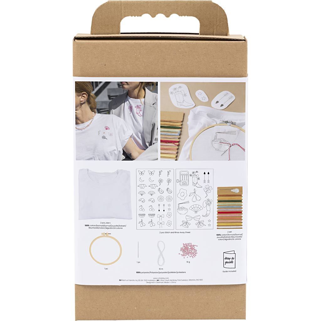 Kreativ Set Stickereien, T-Shirt, Wei� Bild 2
