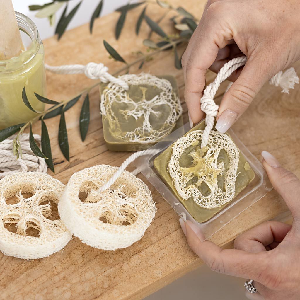 Kreativ Set Seifenherstellung, Loofah, Olivgr�n Bild 4