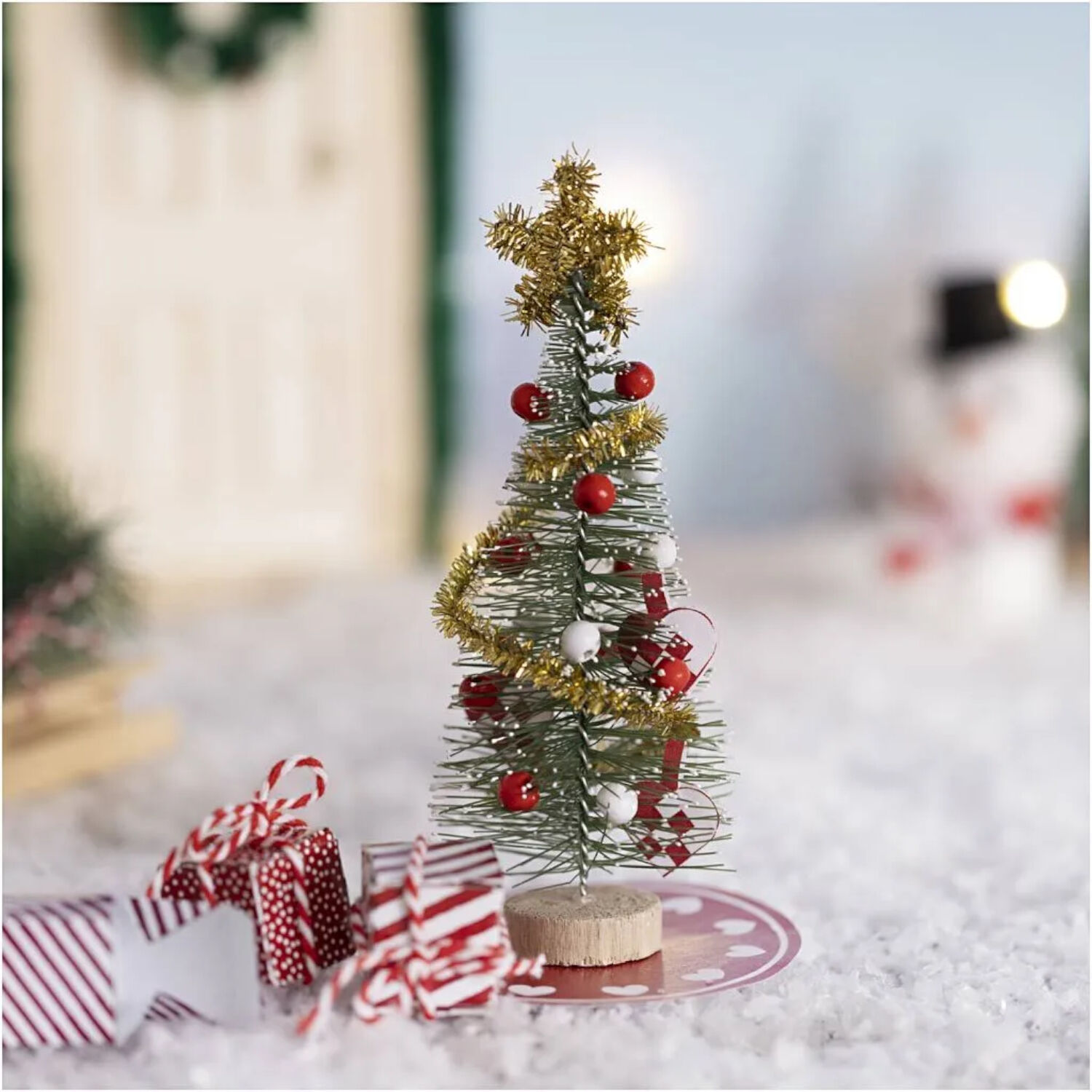 NEU Bastel-Set Wichtel / Miniaturen, Weihnachtsbaum & Geschenke Bild 4