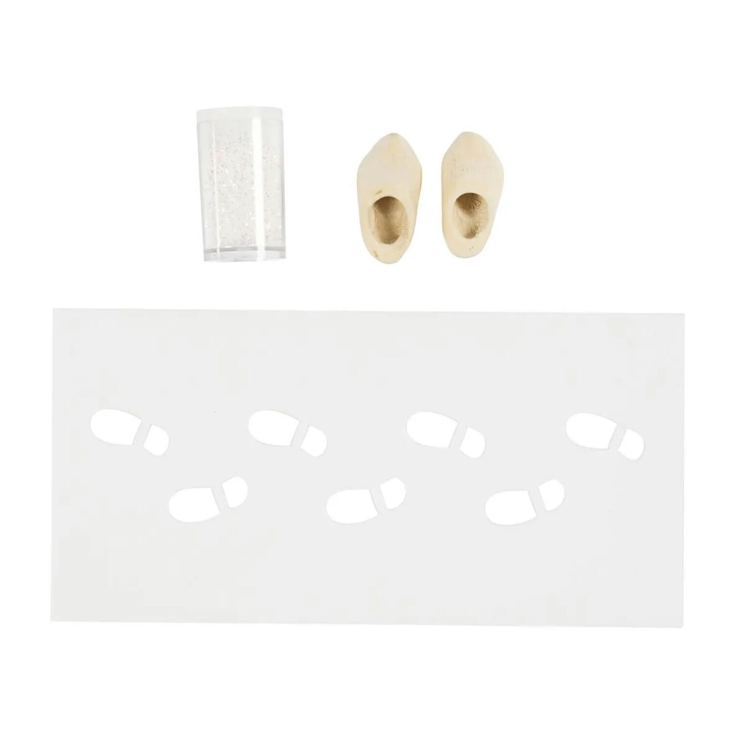 NEU Bastel-Set Wichtel / Miniaturen, Fuabdrcke & Spuren im Schnee Bild 3