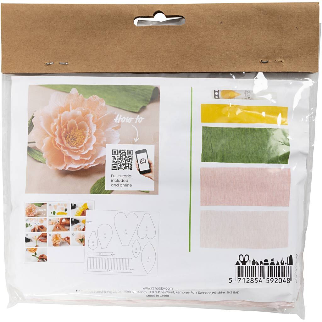 Kreativ Set Floristen-Krepppapier, Pfingstrose, Extrastarkes Krepp, 105 g Bild 2