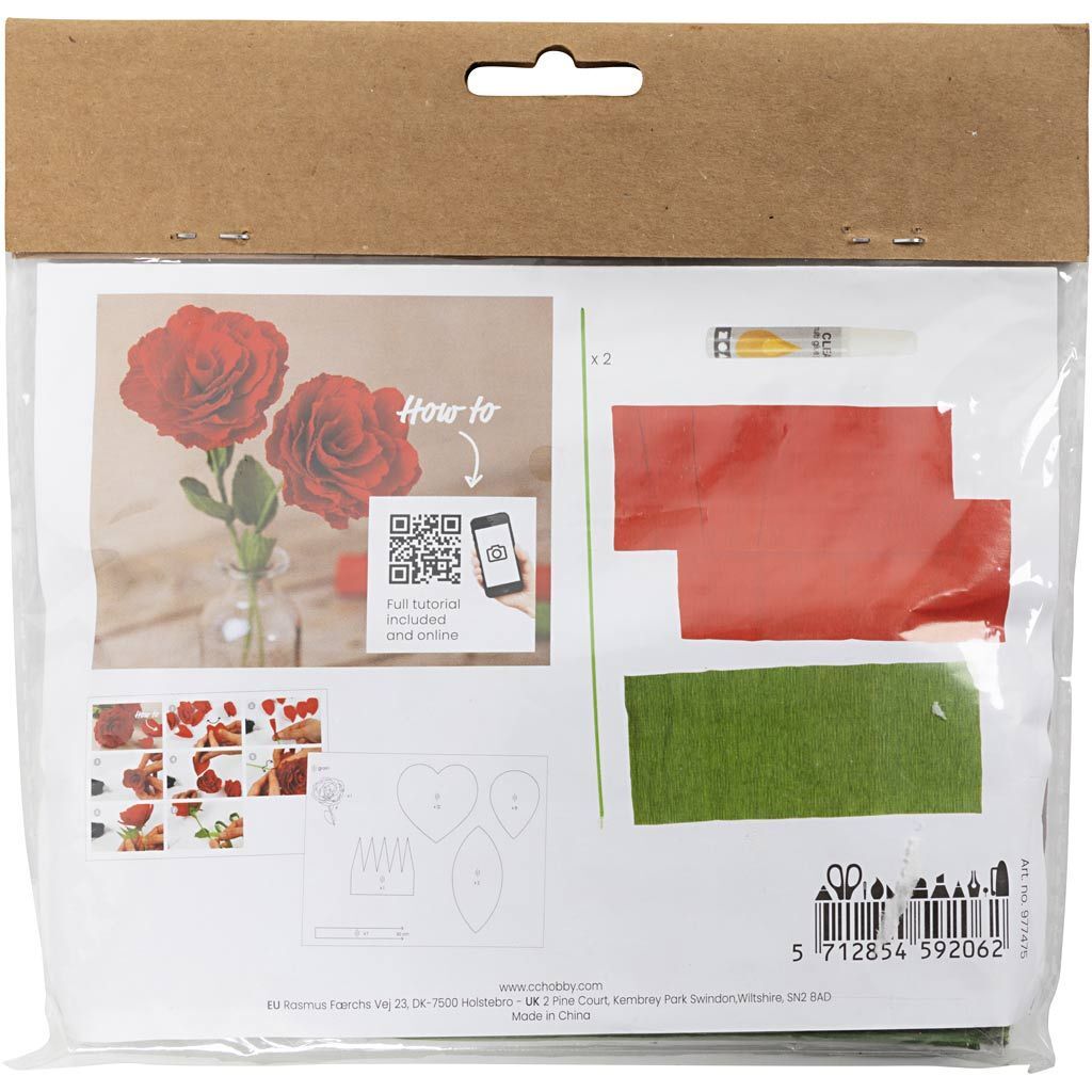 Kreativ Set Floristen-Krepppapier, Rosen, Extrastarkes Krepp, 105 g Bild 2
