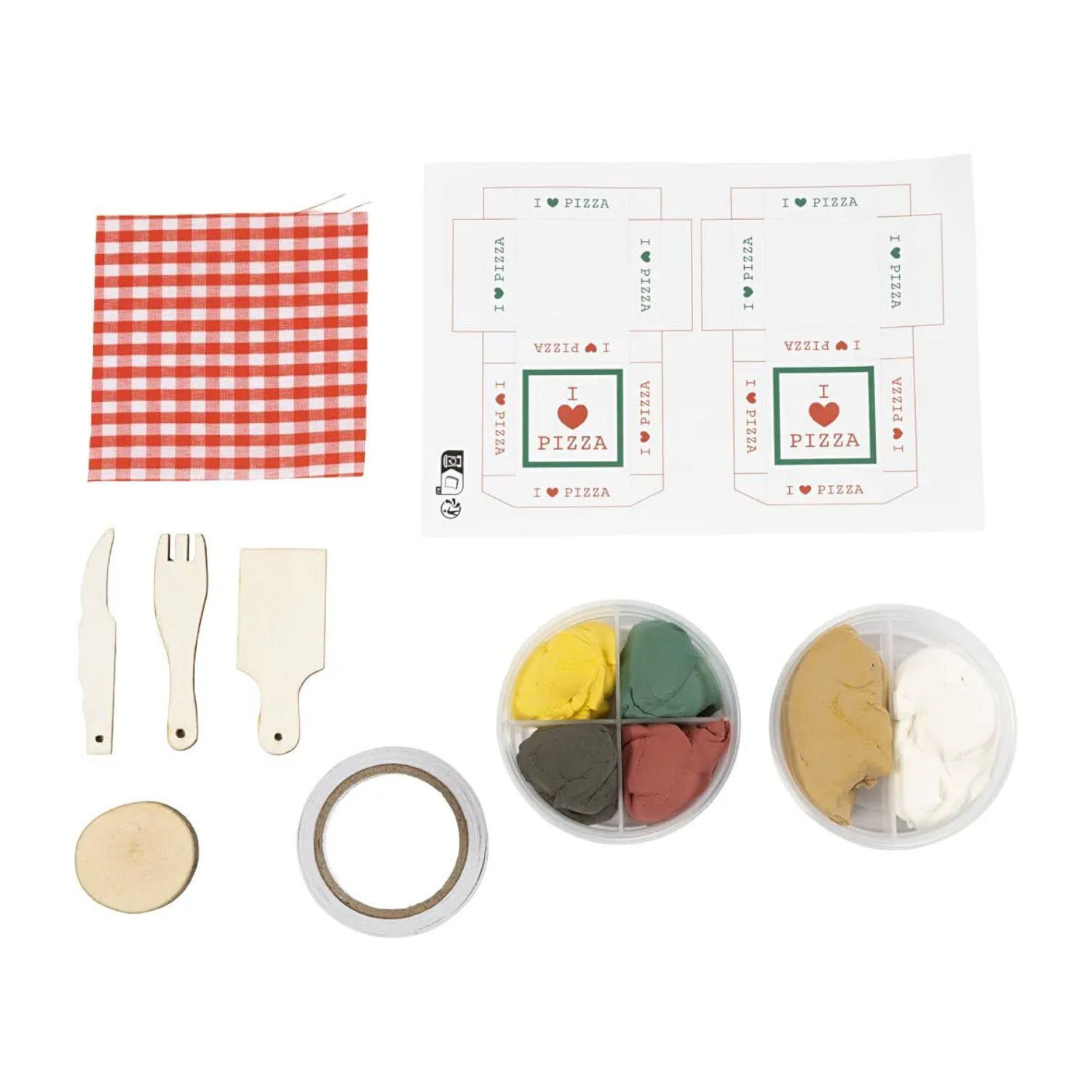 NEU Bastel-Set Wichtel / Miniaturen, Pizza & Zubehr Bild 3