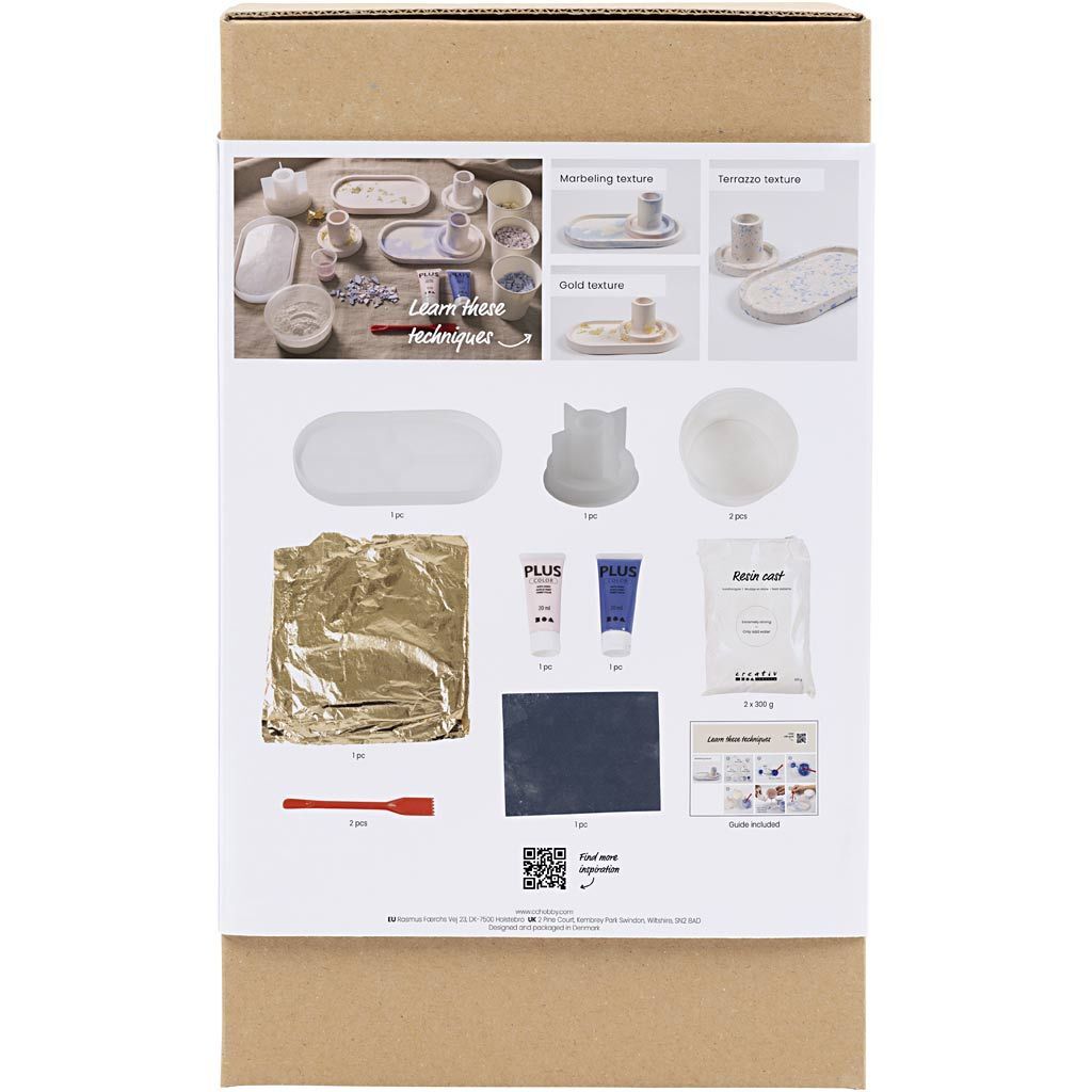 Starter Kreativ Set Gie�harz / Harzgie�en, Kerzenhalter und Tabletts Bild 2