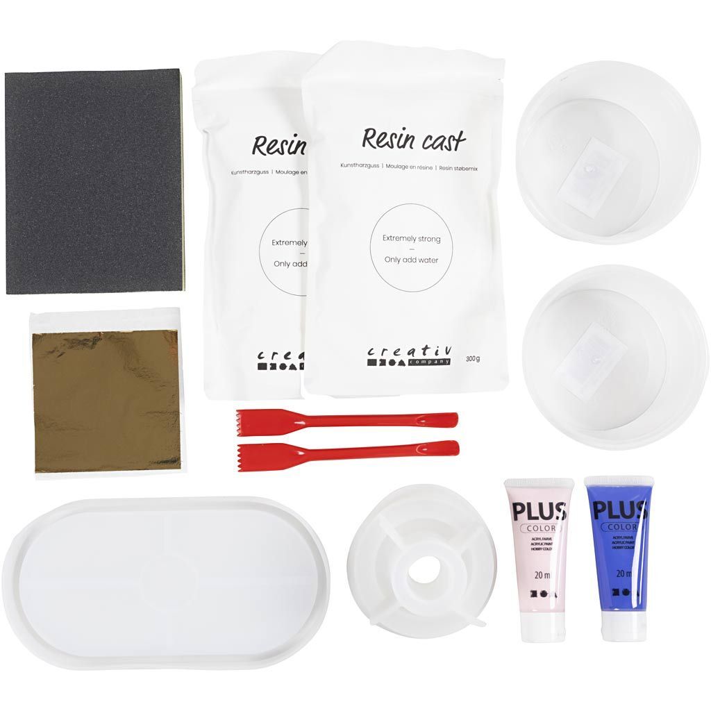 Starter Kreativ Set Gie�harz / Harzgie�en, Kerzenhalter und Tabletts Bild 3