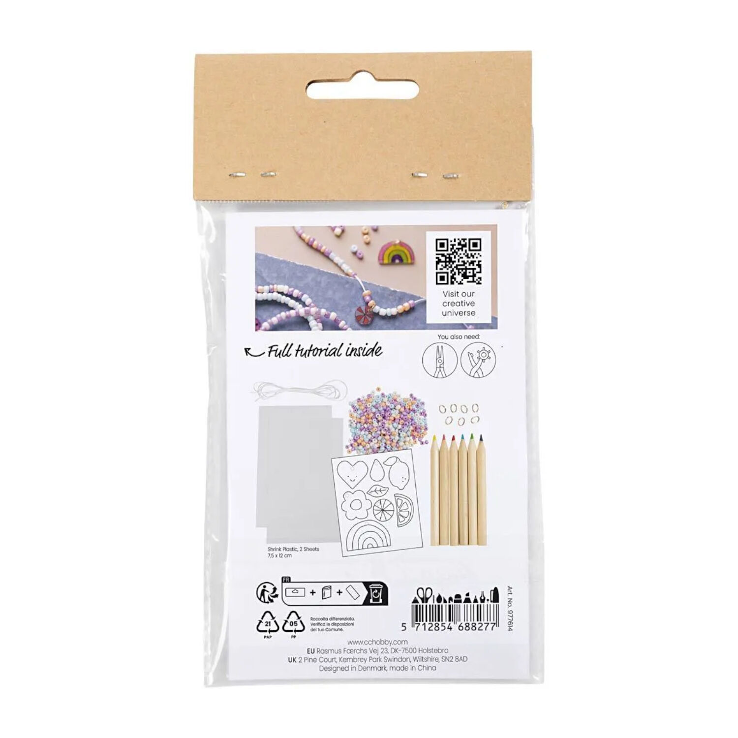 NEU Mini Kreativ Set Schmuck fr 4 Armbnder mit Schrumpffolie Bild 2