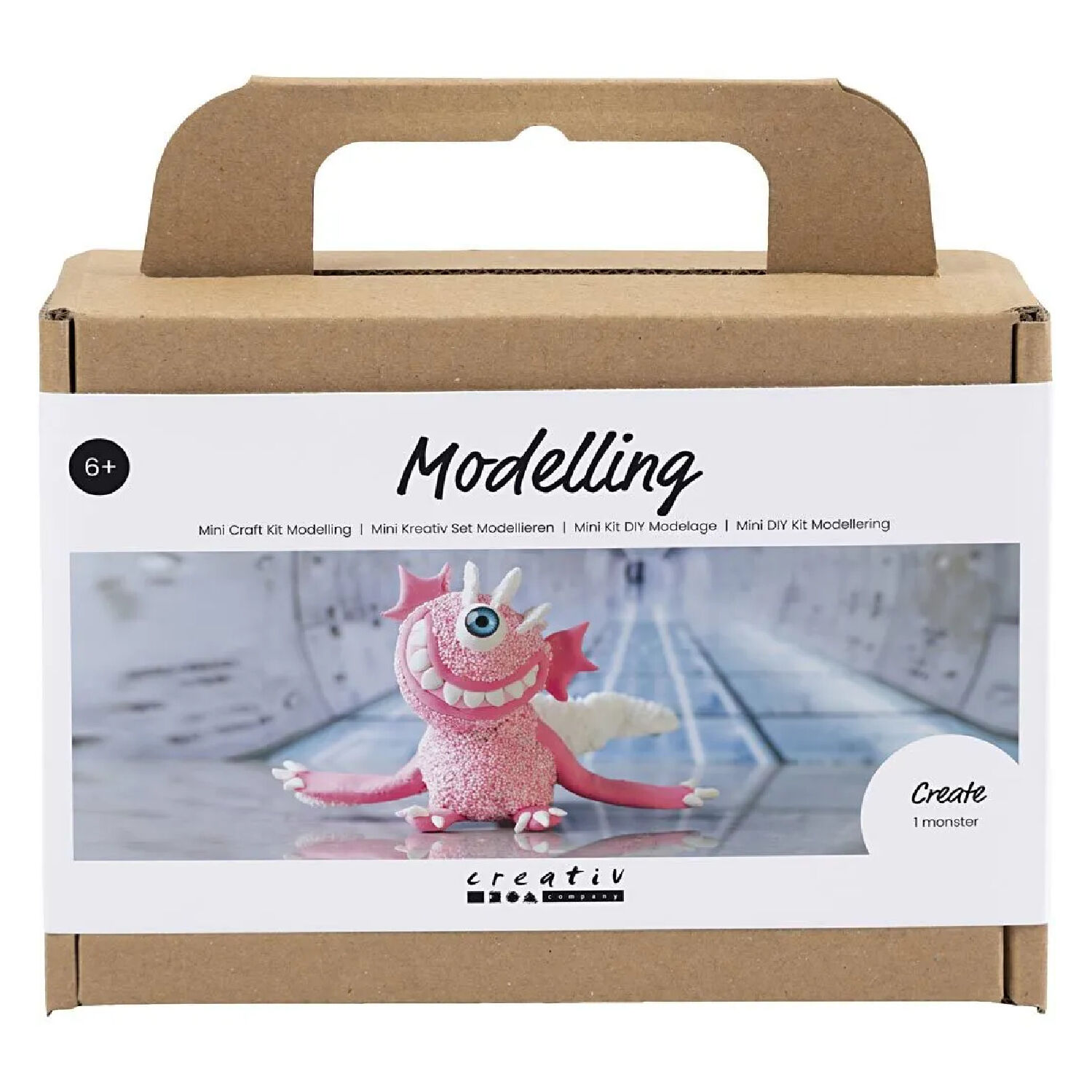NEU Mini Kreativ Set Modellieren, Monster Sally, mit Silk Clay & Foam Clay