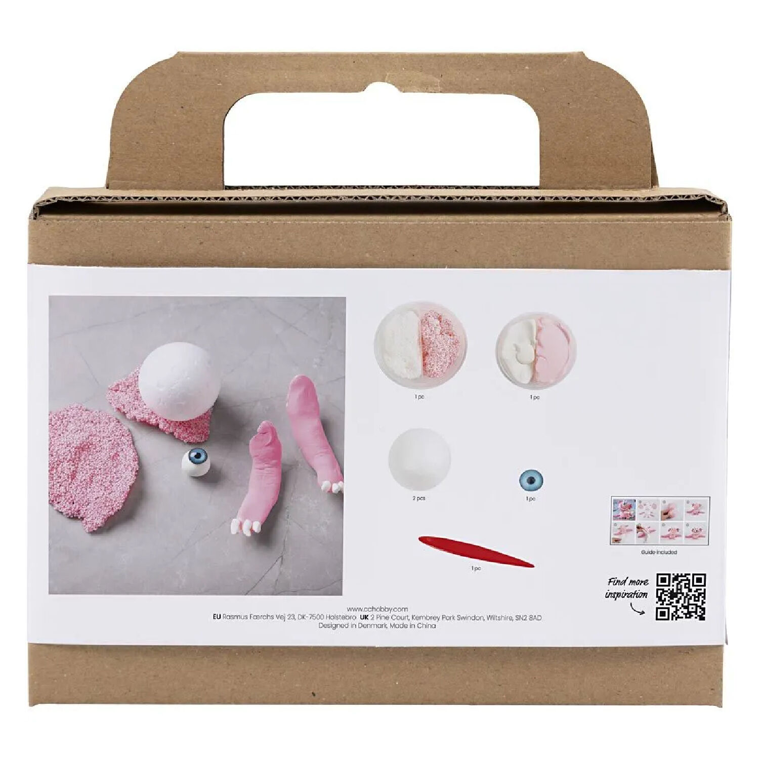 NEU Mini Kreativ Set Modellieren, Monster Sally, mit Silk Clay & Foam Clay Bild 2