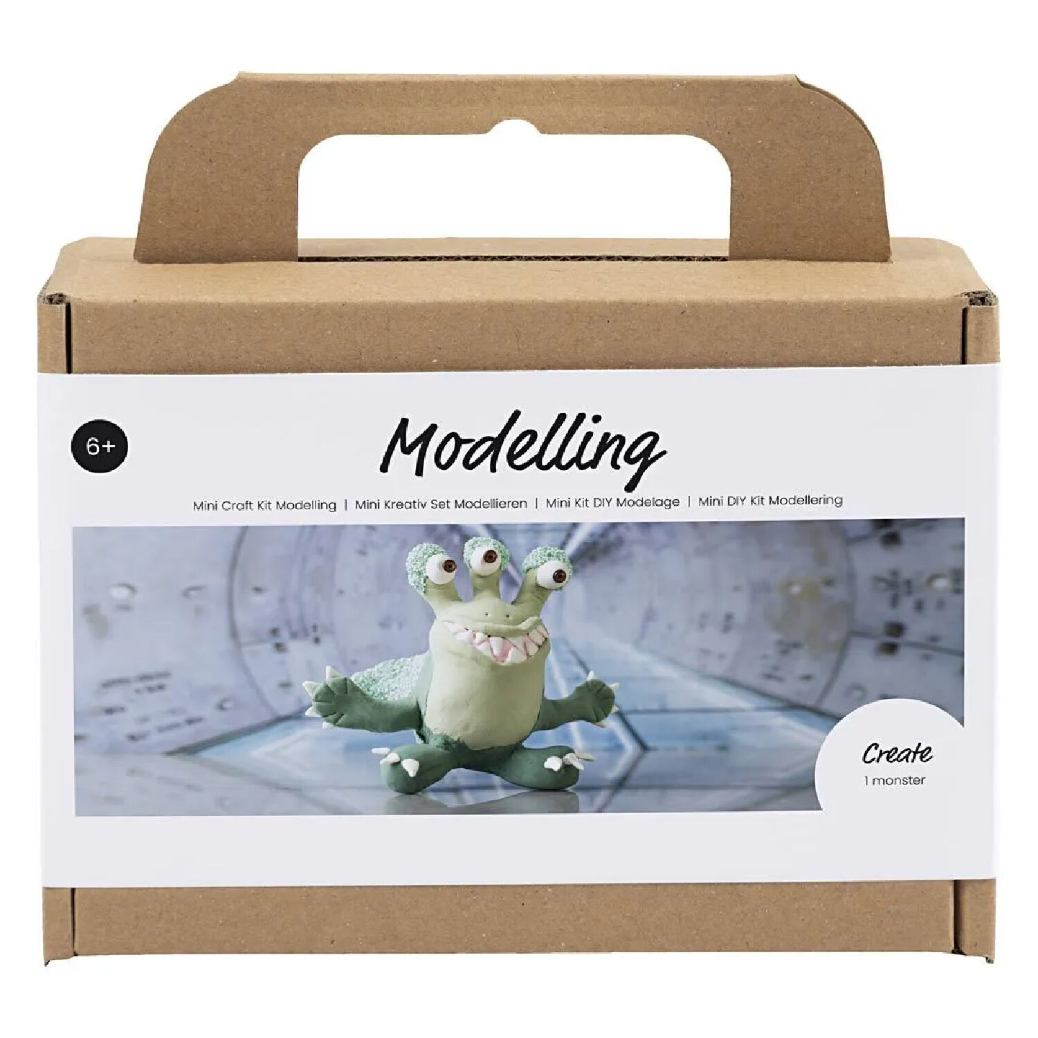 NEU Mini Kreativ Set Modellieren, Monster Lulu, mit Silk Clay & Foam Clay