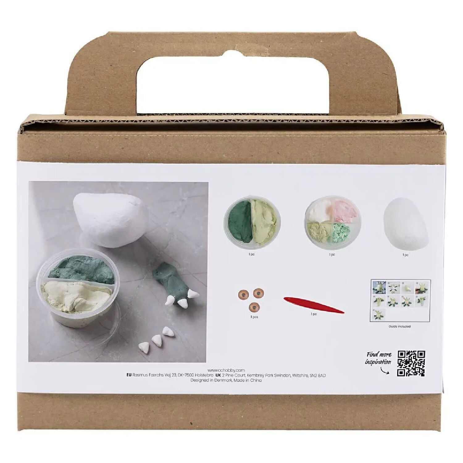 NEU Mini Kreativ Set Modellieren, Monster Lulu, mit Silk Clay & Foam Clay Bild 2