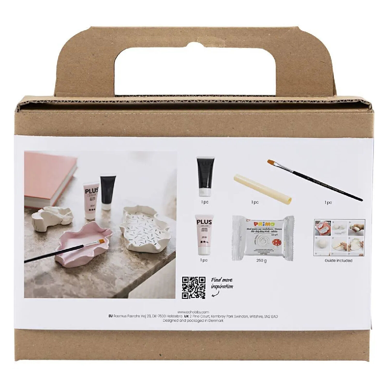 NEU Mini Kreativ Set Modellieren fr Schalen, lufttrocknender Ton Bild 2