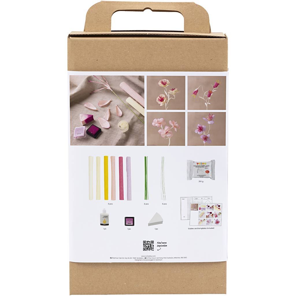 Kreativ Set Floristen-Krepppapier, Blumen, Pastellfarben Bild 2