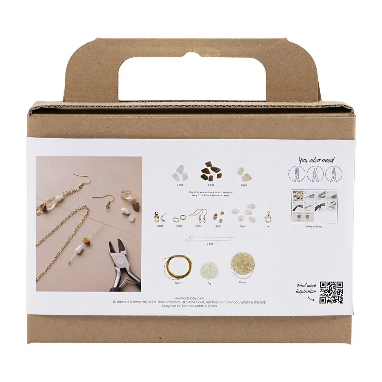 NEU Kreativ Set Schmuck fr Halskette und Ohrringe mit Kristallen Bild 2