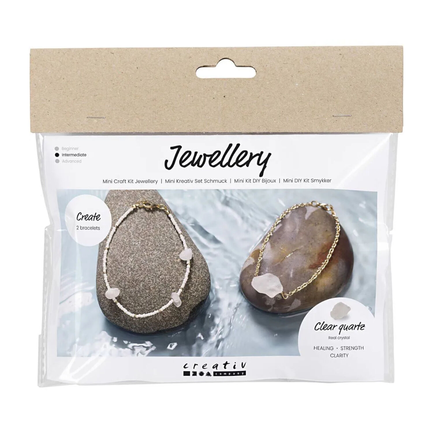 NEU Kreativ Set Schmuck fr 2 Armbnder mit Bergkristall