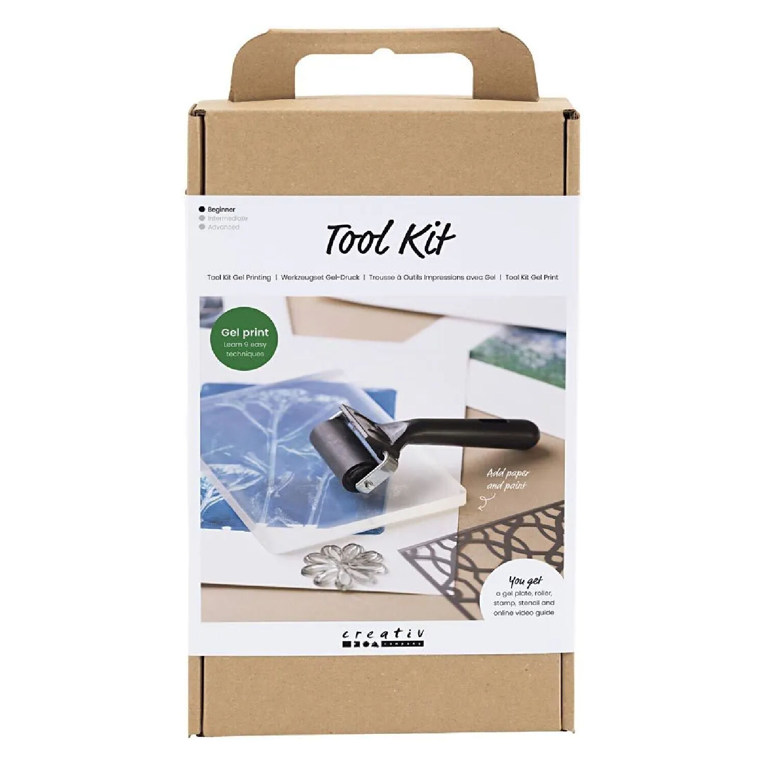 NEU Werkzeugsatz Gel-Druck, 4-teilig