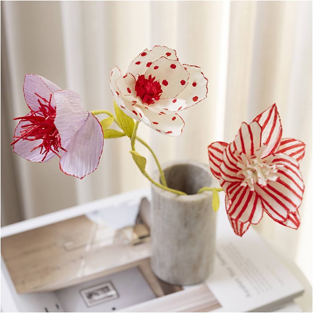 Kreativ Set Floristen-Krepppapier, Blumen, Pastellfarben Bild 4