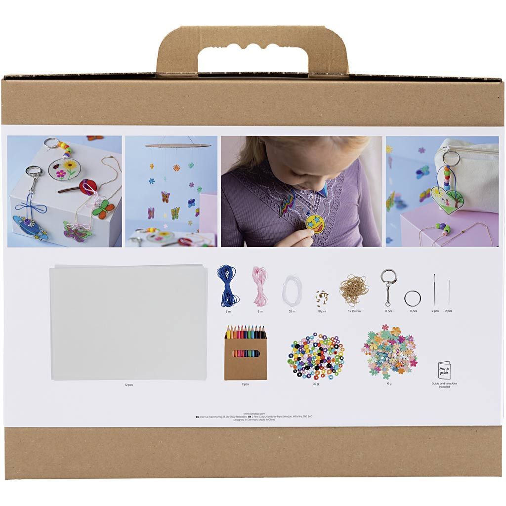 Gruppen-Kreativset Plastikschrumpfplatten, Mobile, Halskette, Armband, Schl�sselanh�nger Bild 2