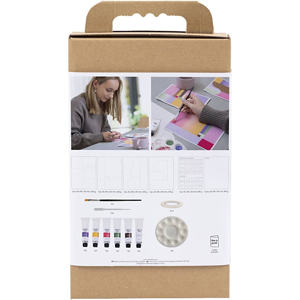 Kreativ Set Gouache, Gem�lde, Sortierte Farben Bild 2