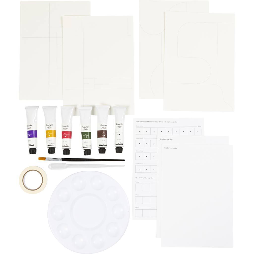 Kreativ Set Gouache, Gem�lde, Sortierte Farben Bild 3