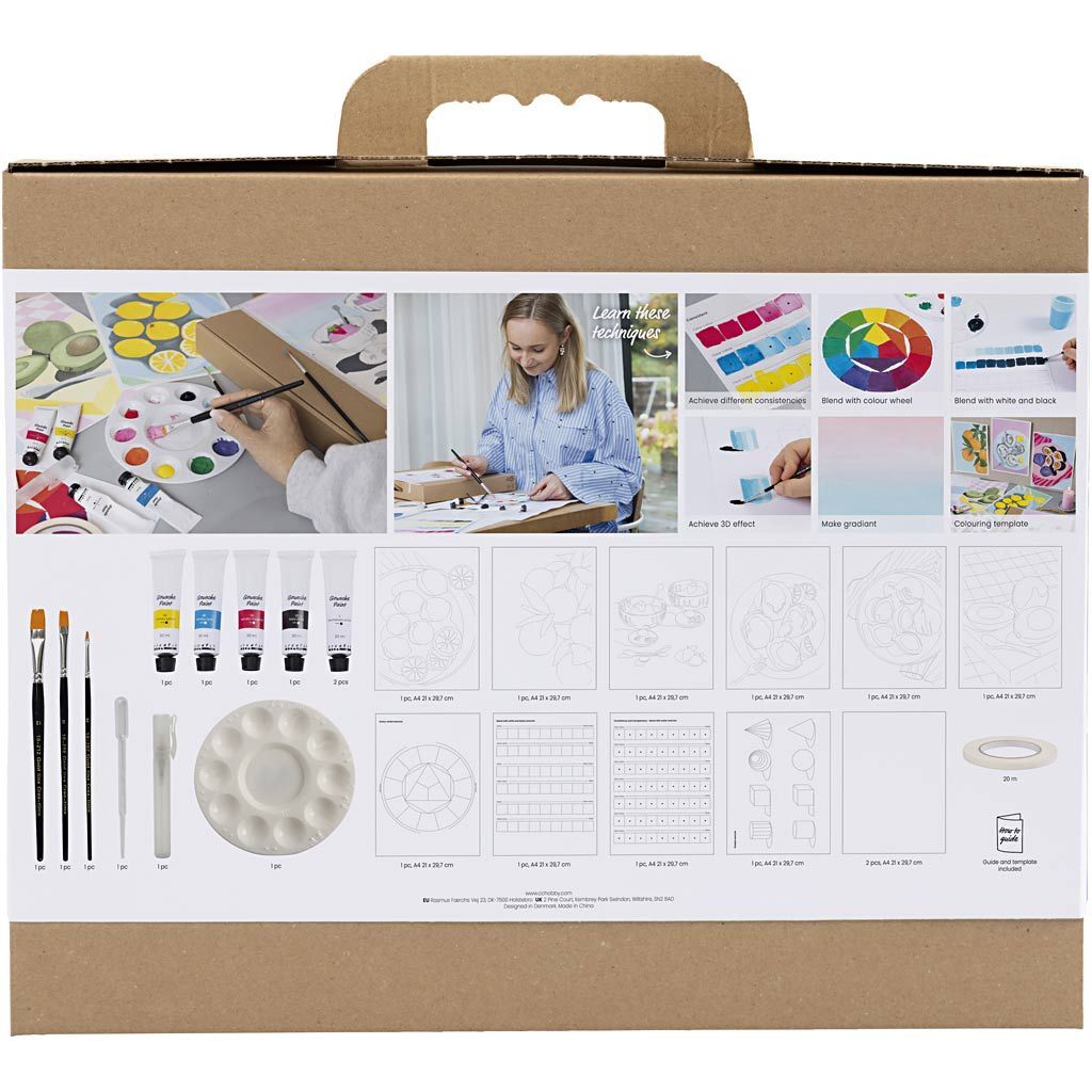 Starter Kreativ Set Gouache, Gem�lde, Sortierte Farben Bild 2