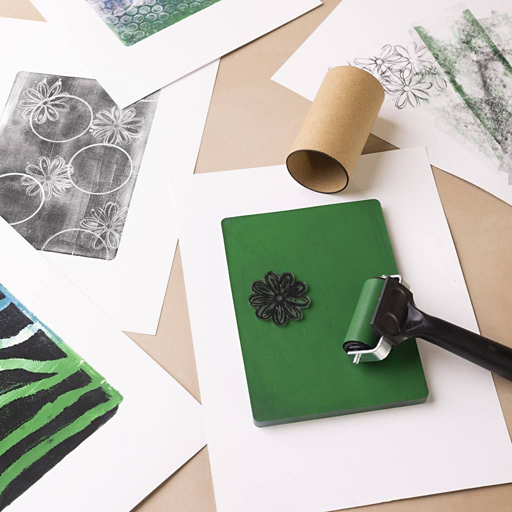 Gruppen-Kreativset Gel-Druck, Farbenfrohe Drucke Bild 4