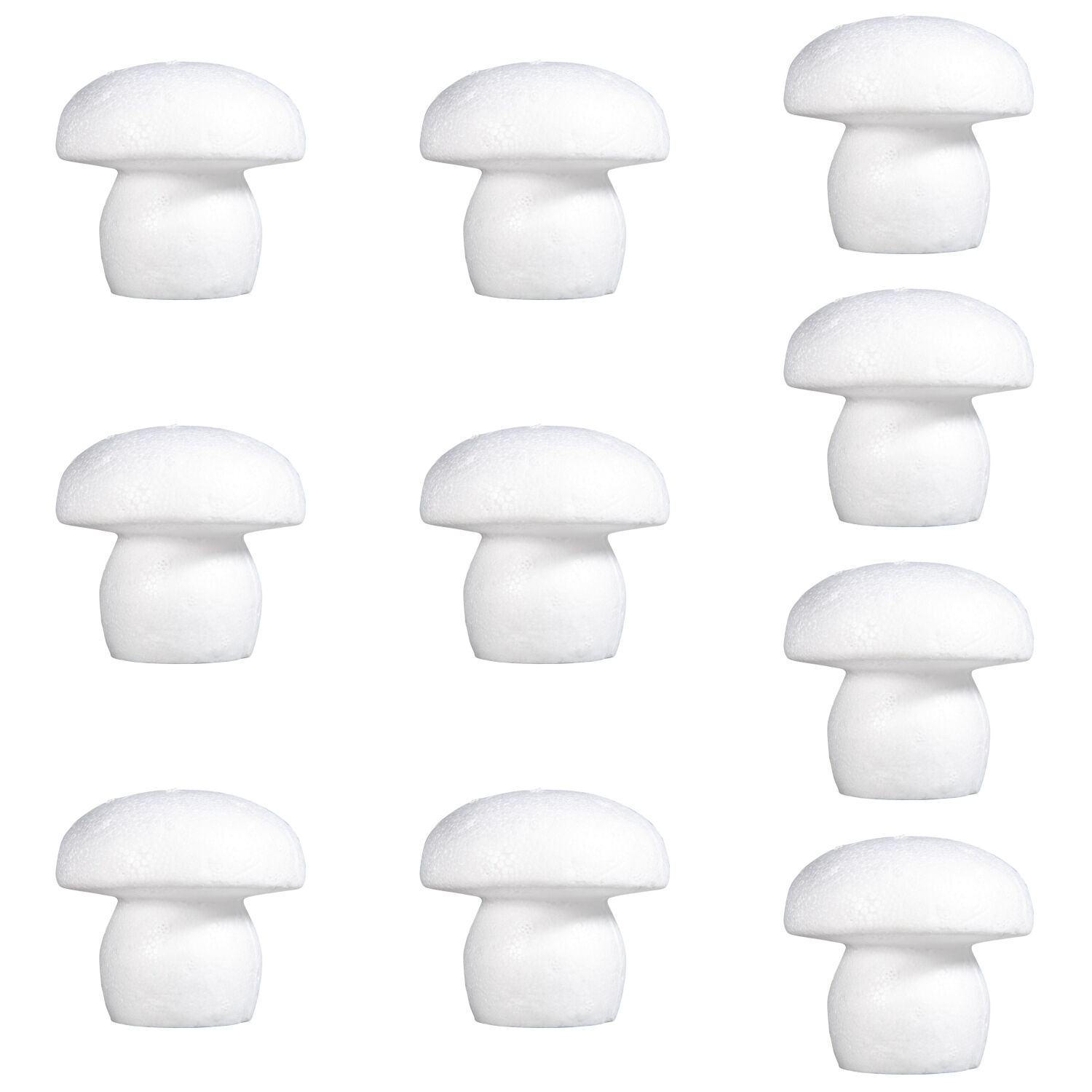 DIY Set Pailletten-Pilze, Kinder-Bastelset, Geschenkset, 10 Styroporpilze 7cm, 3 Pack Pailletten, Stecknadeln 10mm Bild 2