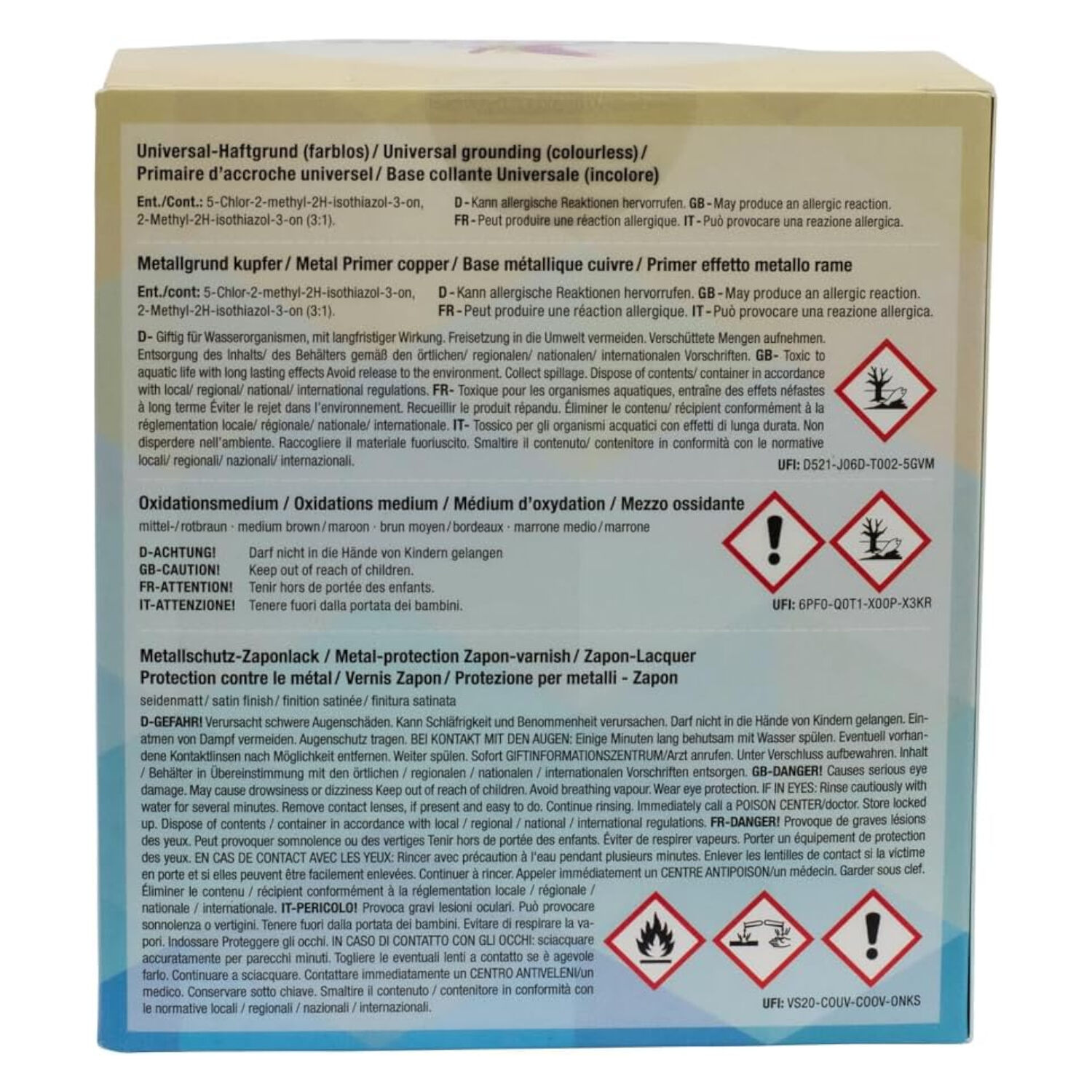 Metall-Oxidations-Set mit Gr�nspan-Effekt Bild 2