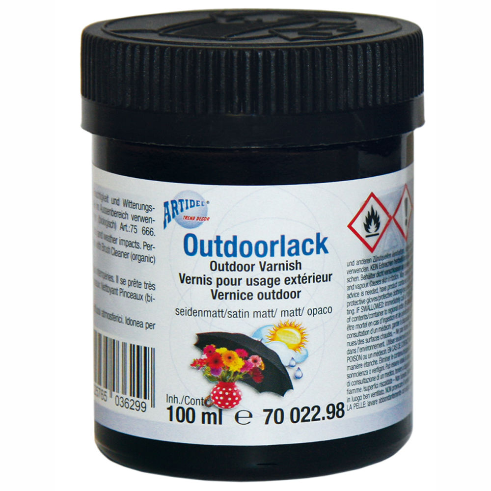 Outdoorlack farblos, seidenmatt, 100ml