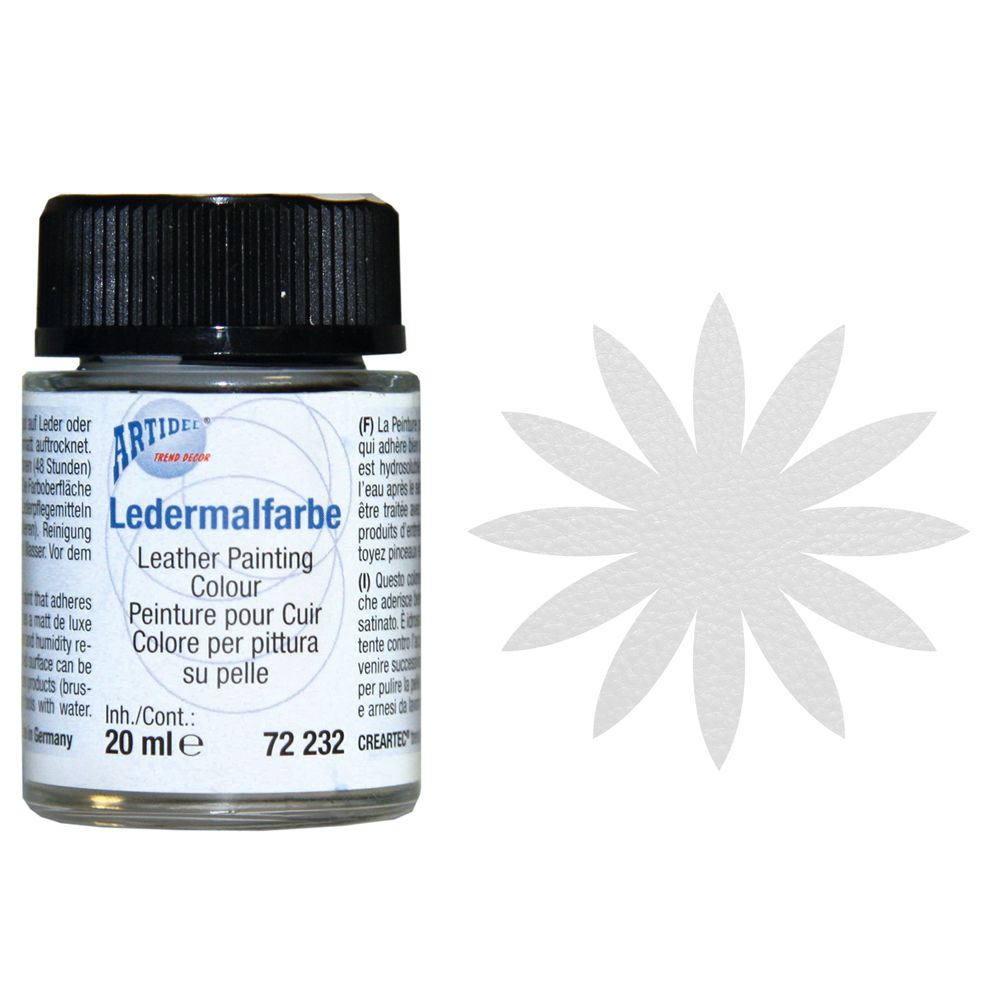 SALE Ledermalfarbe, 20ml, wei