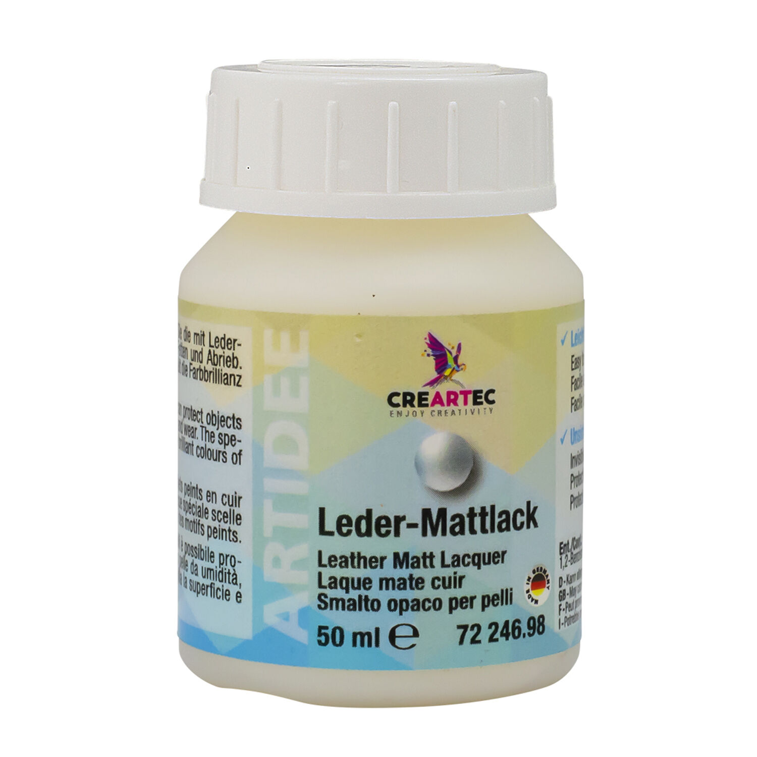 NEU Leder-Mattlack, farblos, 50ml